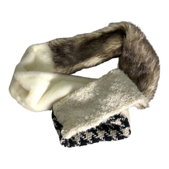 Urban Outfitters mixed media patchwork infinity scarf